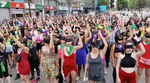 Protesto de mulheres chilenas